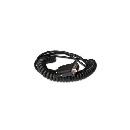 Durable Honeywell Cable RS232 Coiled 3m Black - High Quality, CBL-020-300-C00